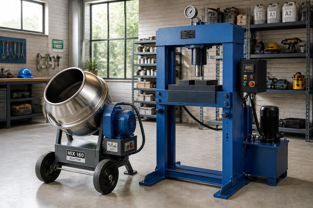 découvrez notre guide d'achat 2026 pour équiper votre atelier avec une bétonnière électrique et une presse hydraulique. conseils, comparatifs et astuces pour choisir le matériel adapté à vos besoins.